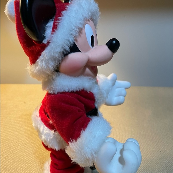 Vintage Arco 10” Posable Santa Mickey Mouse Doll Figure - No Bell or Card - Picture 3 of 9